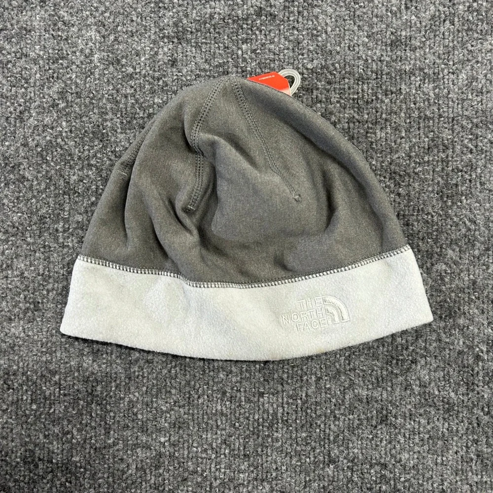 The North Face Beanie Unisex One Size Grey Fleece Lined Athletic Winter Hat NEW